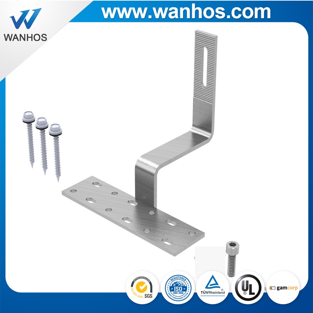 Edelstahl-Dachhaken mit Aluminium-Schutzschienen für Dachmontagesystem