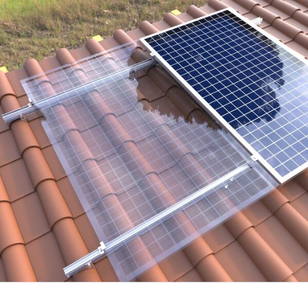 Edelstahl-Dachhaken mit Aluminium-Schutzschienen für Dachmontagesystem