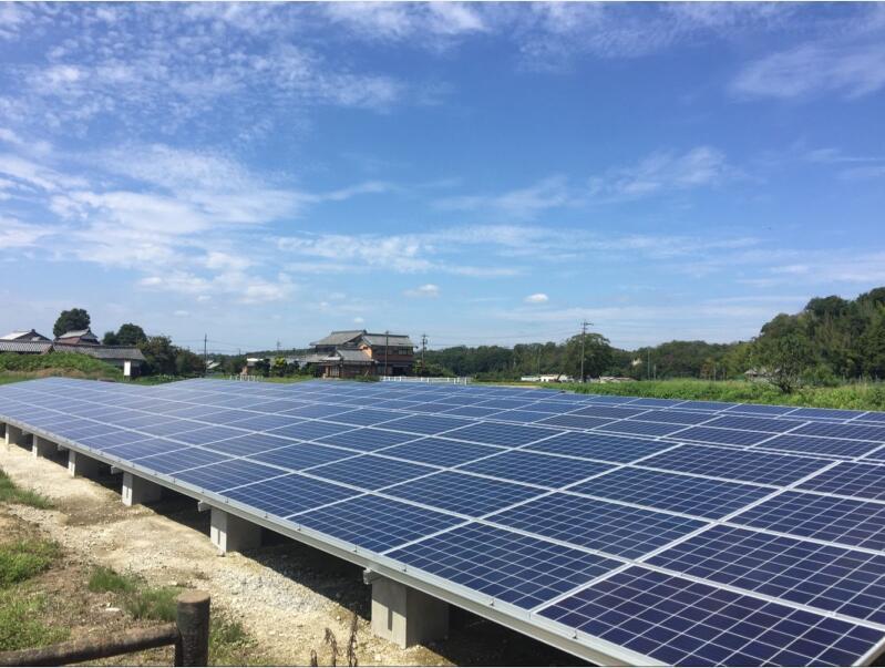 Bodenmontagesystem vor Ort in Japan