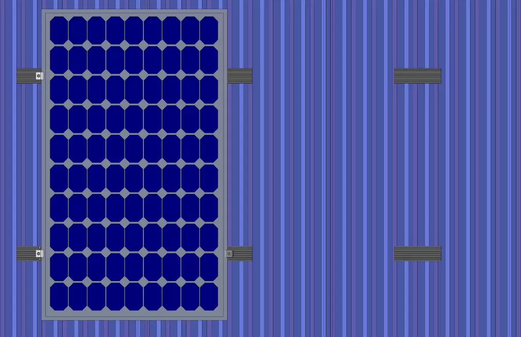 Stahldach Trapezförmiges Aluminiumschienenprofil für Solarmontagesystem