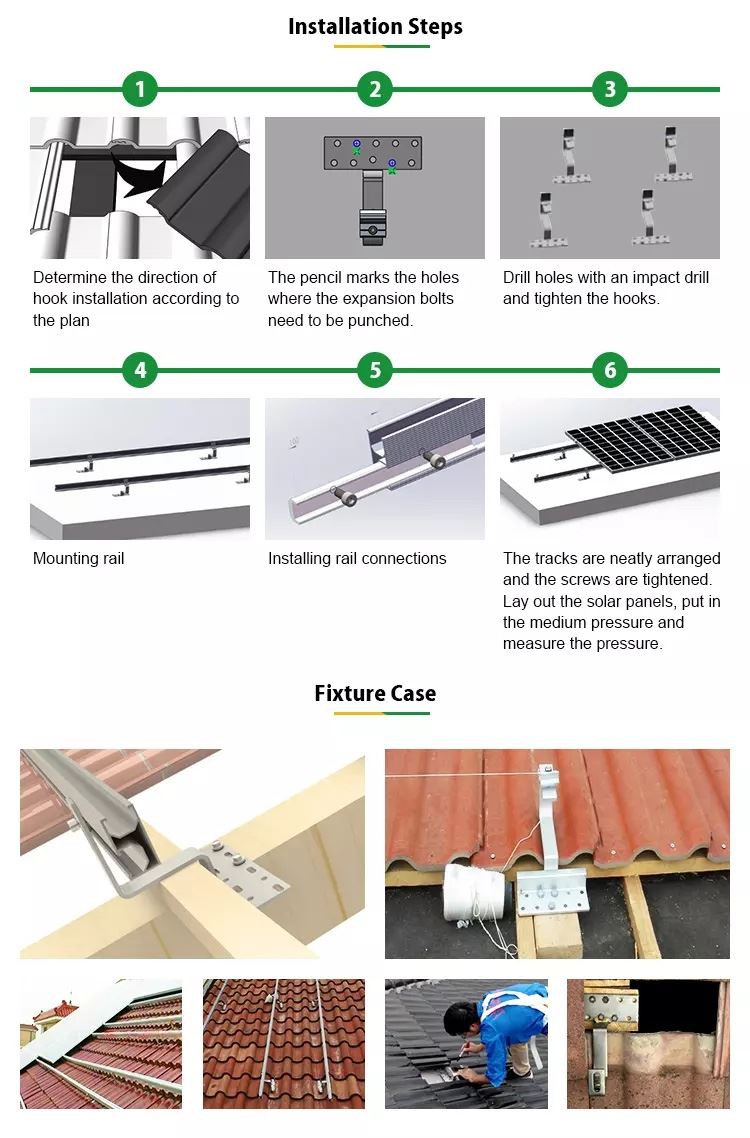 hooks instal for solar