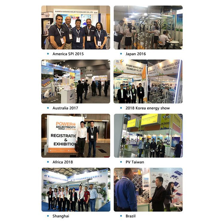 High Quality Roof Mount Electrical Solar Panel Bracket Accessories exhibition