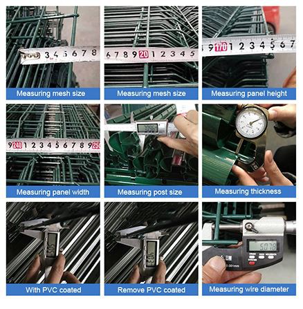 metal fence quality inspection