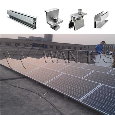 Aluminium -Solarstruktur auf dem Dach