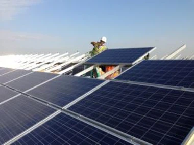 Solar-Panel Montage System Metallschelle