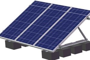 Solarhalterung Flachdachmontage