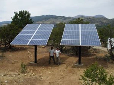 Solar Panel Ground Racking System