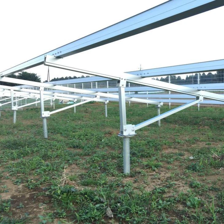 Aluminum Solar Ground Mounting Structure With Ground Screw