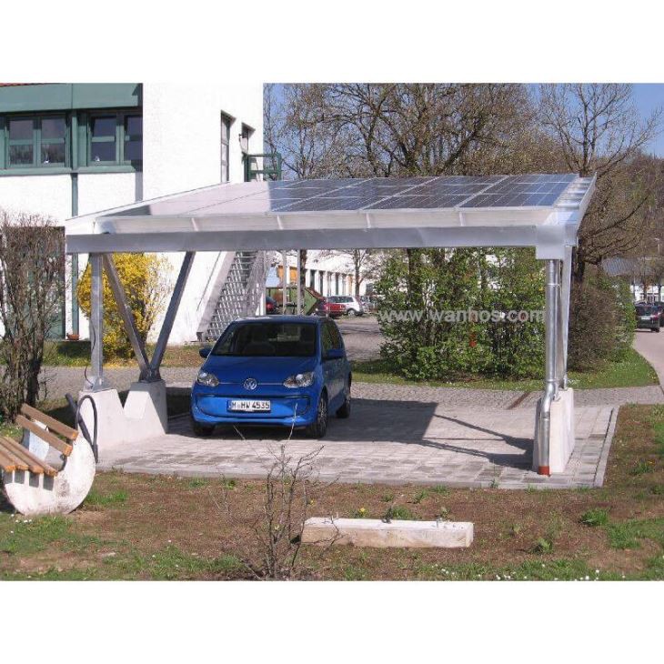 Car Shed Pv Structure/Carport Mounting Structure For Home Solar Panel Installation