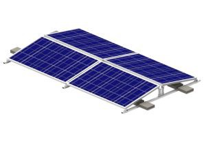 Ballastierte Dachhalterungen für Solarmontage