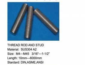Gewindestange und Bolzen
