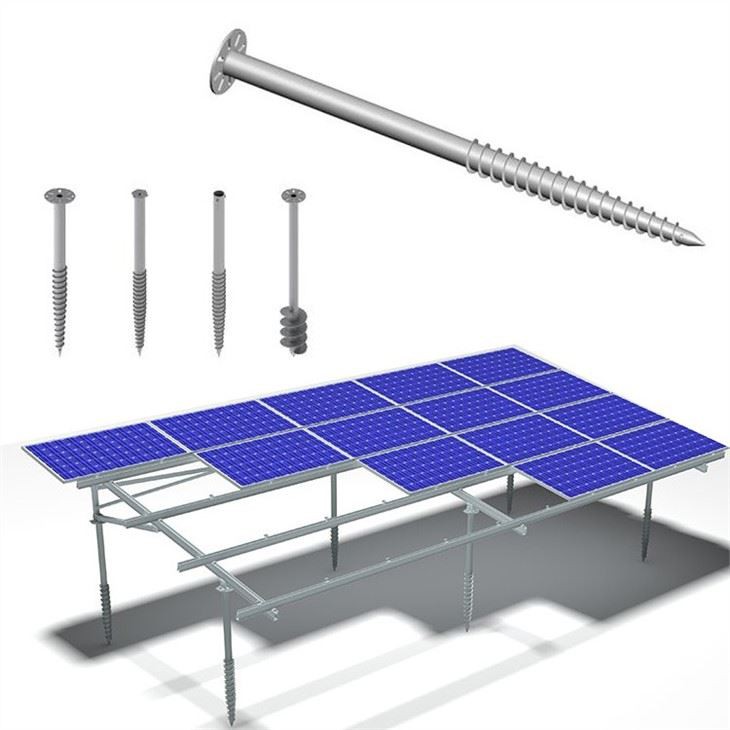 Ground Foundation Screws Sketch Map