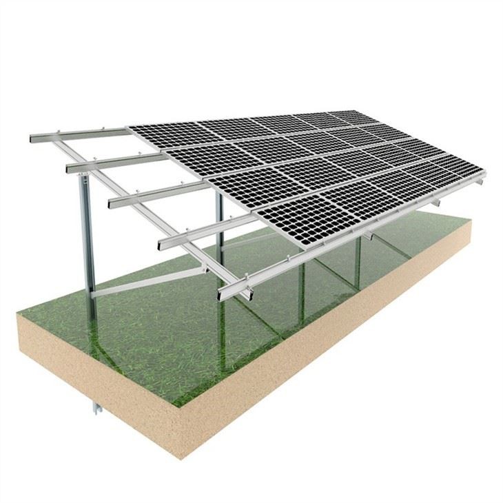 Pv-Solarpanel-Bodenstütze